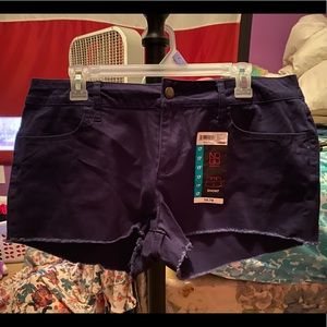 No Boundaries Juniors Shorts size 17 blue sapphire